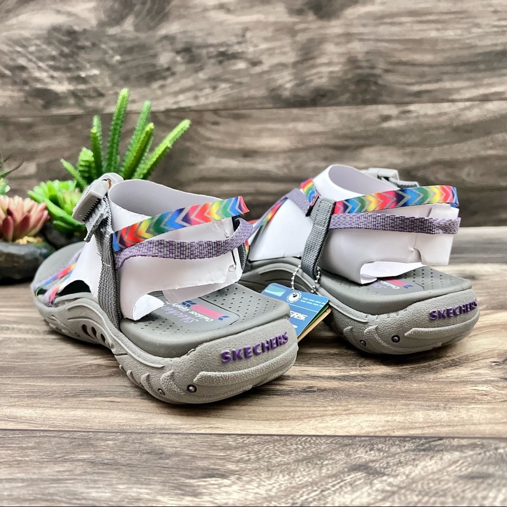 NIB Skechers Reggae Bright Direction Vegan Strappy Sport Sandal - Picture 8 of 13